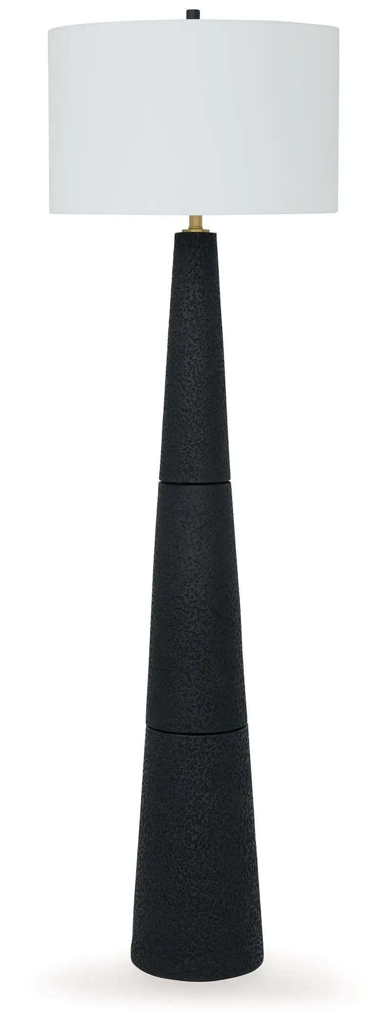 Hallburg Black Polyresin Floor Lamp