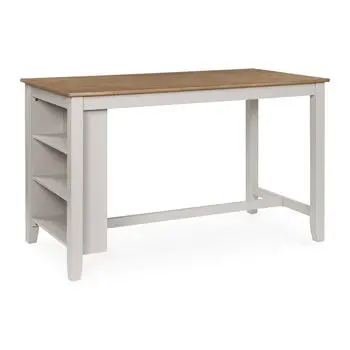 Harperfeld Rectangular Natural/Gray Counter Dining Table
