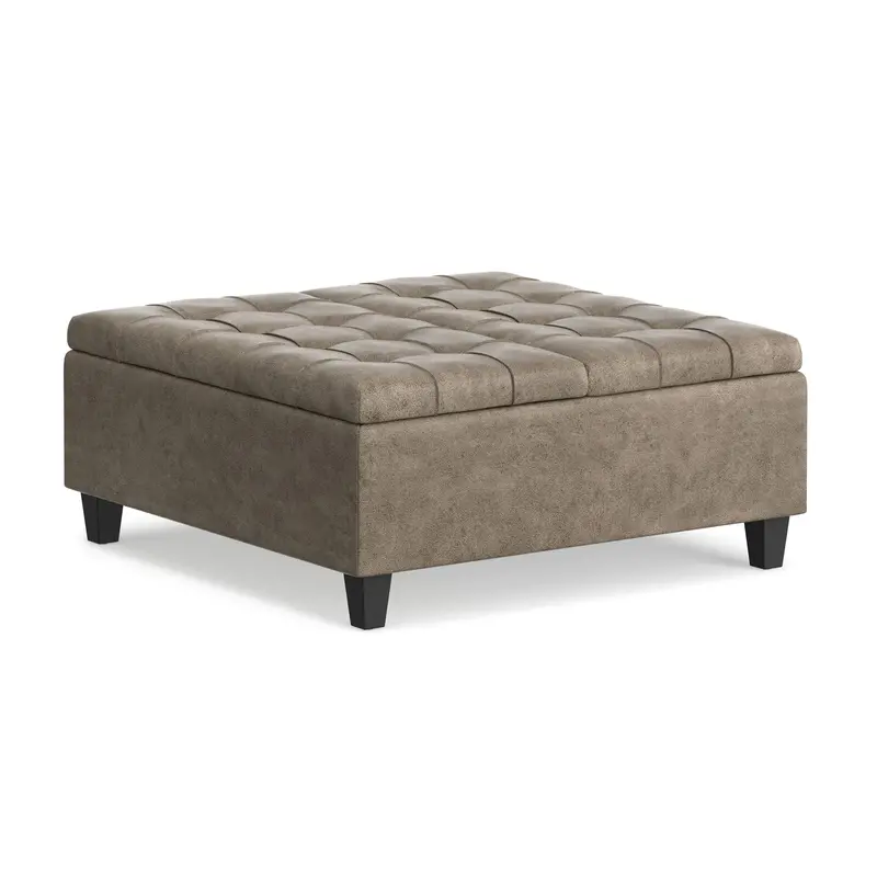 Harrison Brown Square Coffee Table Ottoman