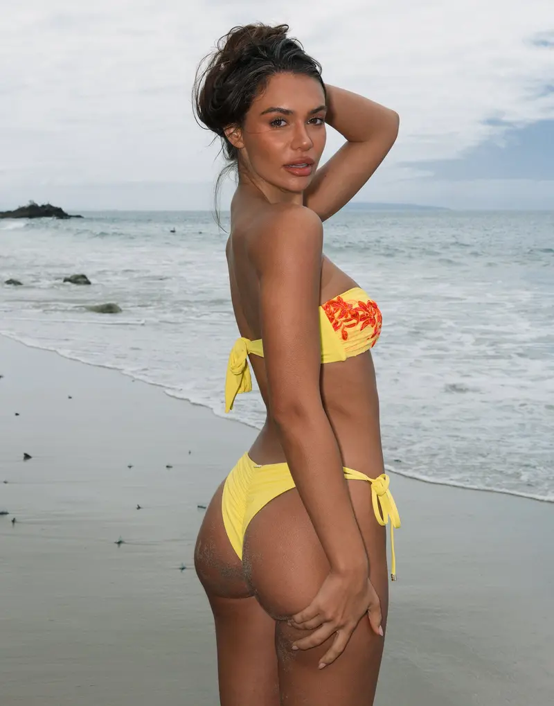 Hawaiian Crush Yellow Skimpy Bikini Bottom