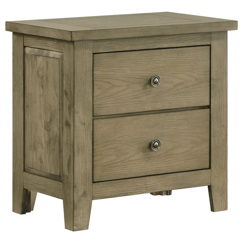 Hazlewood Vineyard Oak 2-Drawer Nightstand