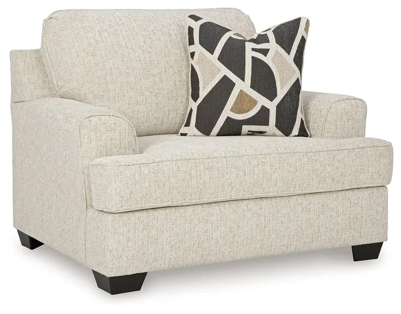 Heartcort Quartz-Finish Chair-and-a-Half Accent Piece
