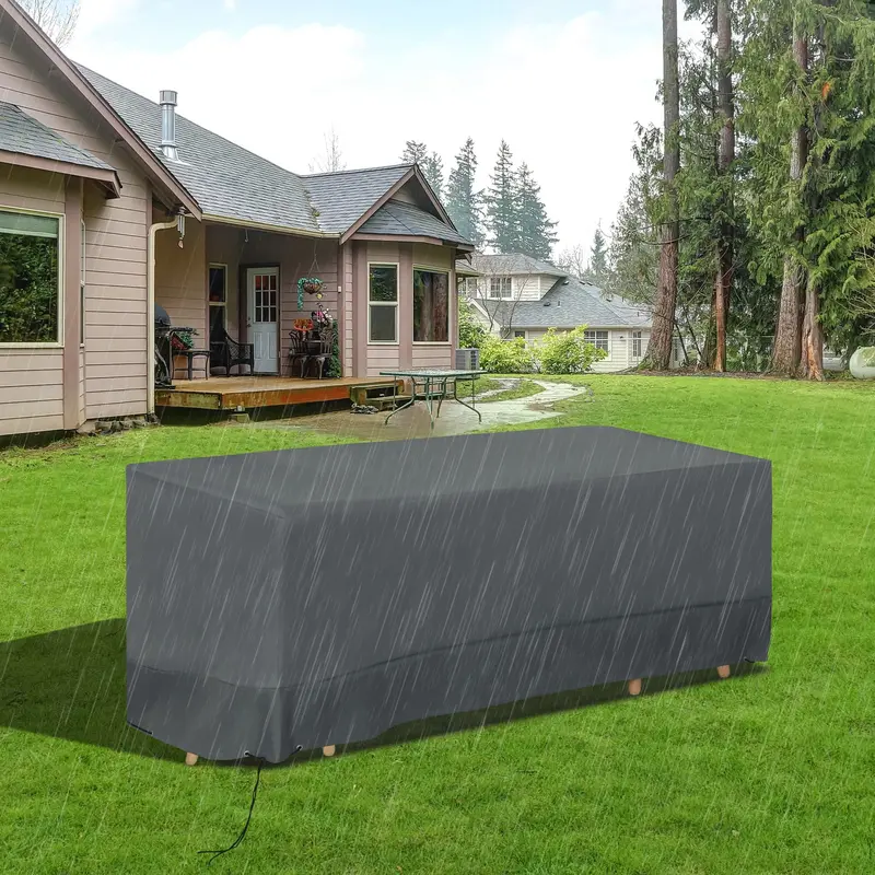 Heavy-Duty Outdoor Rattan Furniture Cover – 190x72cm UV & Water-Resistant Garden Protection