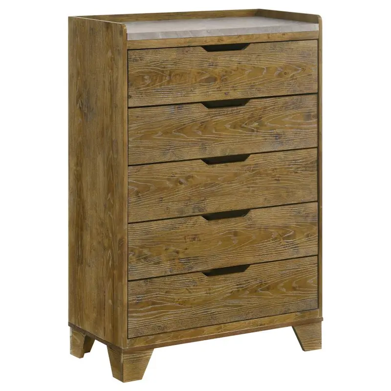 Henderson Medium Oak 5-Drawer Bedroom Chest