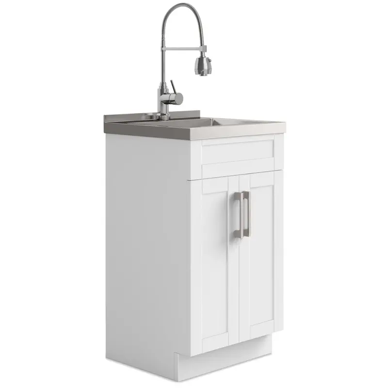 Hennessy Laundry Center – Stainless Steel Sink Cabinet with Built-in Faucet