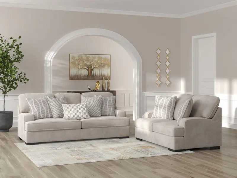 High Profile Contemporary Living Room Group with Bold Silhouettes
