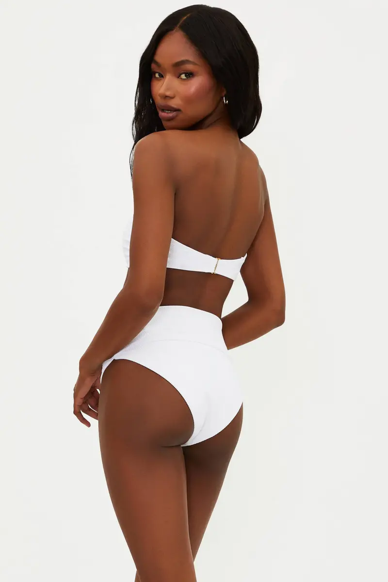 Highway Crisp White Bikini Bottom