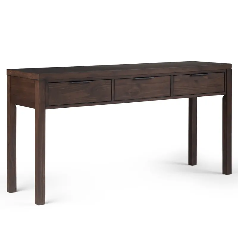 Hollander Wide Console Table – Spacious Entryway or Living Room Storage Bench