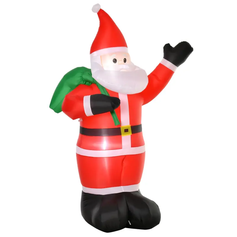 Homcom 2.4m Inflatable Santa Claus with LED Lights
