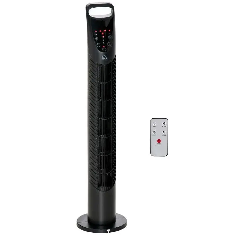 Homcom Remote-Controlled Oscillating Tower Fan with Quiet Operation