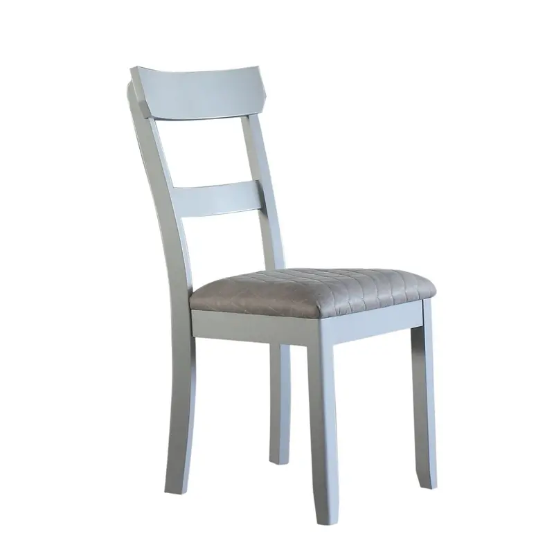 House Marchese Two-Tone Gray and Pearl Gray Side Chairs (2-Pack)