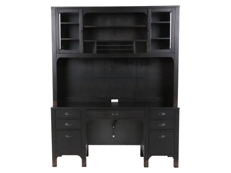 Hutch and Credenza Combo – Stylish Storage & Display Solution