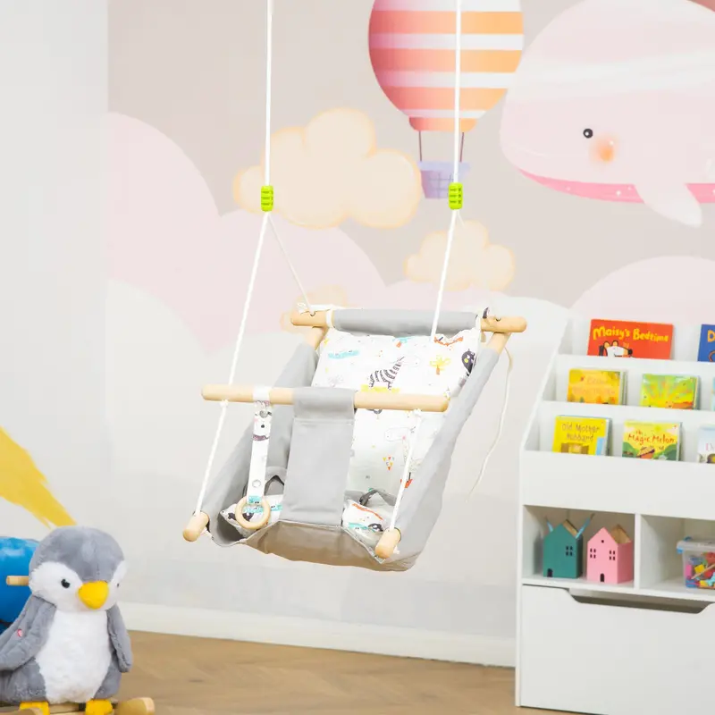 Infant & Toddler Swing Seat – Spring-Clamp Design (Ages 6–36 Months)