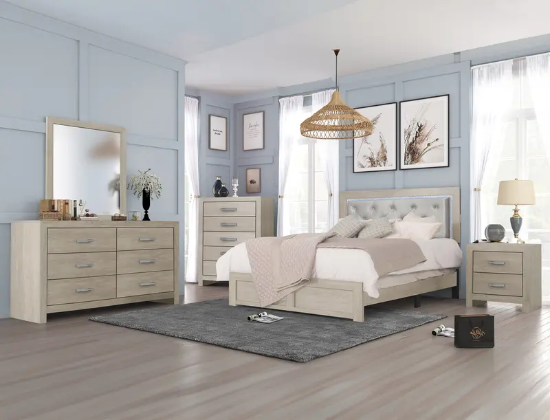 Jaylen Dresser Mirror – Sleek Black Frame