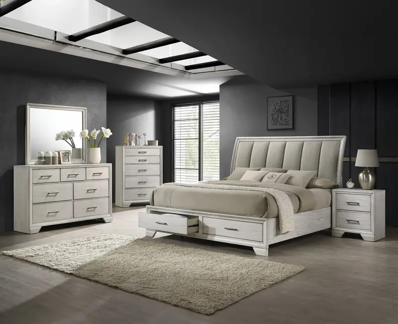 Jaymes White Mist Compact Nightstand
