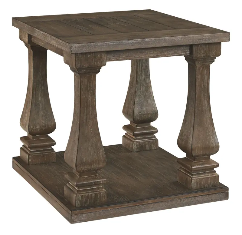 Johnelle Gray Rectangular End Table