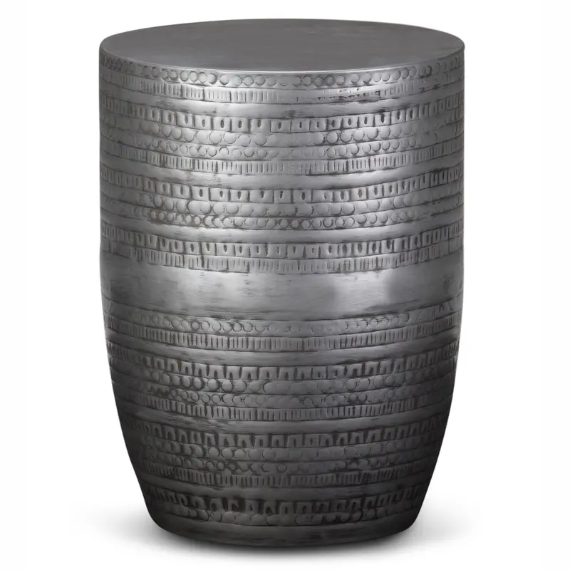 Johnsen Large Metal Accent Table – Sculptural Side or End Table