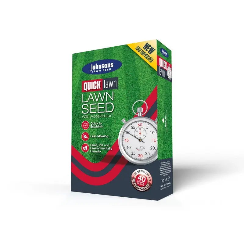 Johnson’s Quick Lawn Seed Accelerator – 1kg Fast-Germinating Blend