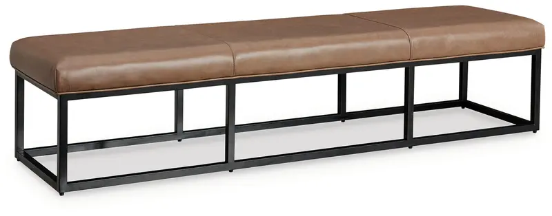 Joston Caramel Accent Bench
