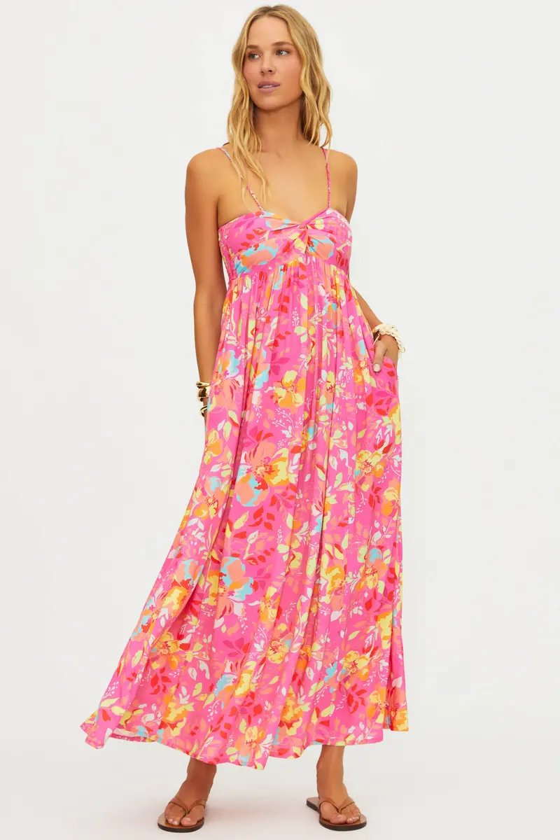 Juliette Floral Dress with Petal Bloom Motif