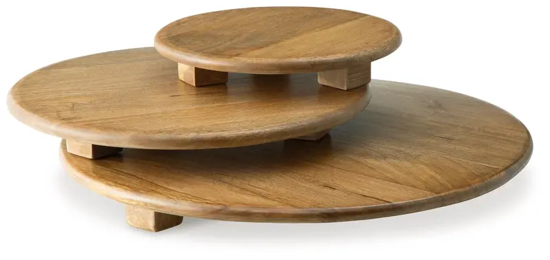 Kaidler Brown Tray Set – 3-Piece