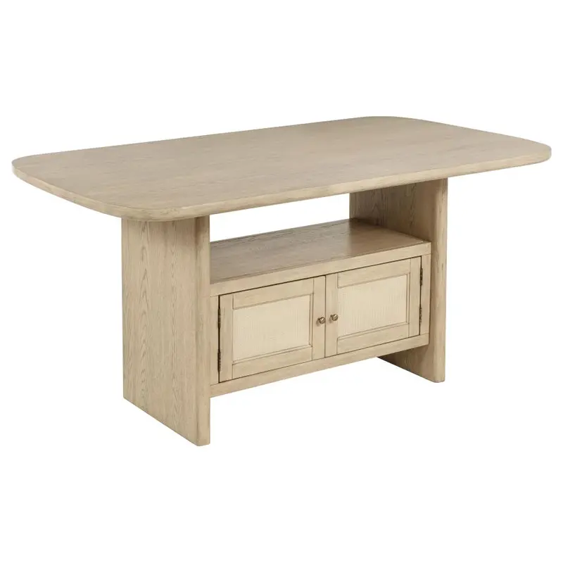 Kailani Beige Oak Cane Counter-Height Dining Table