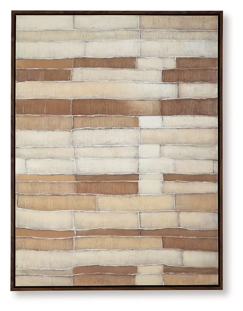 Kalanmore Earth-Tone Wall Art Featuring Brown Tan and White Palette