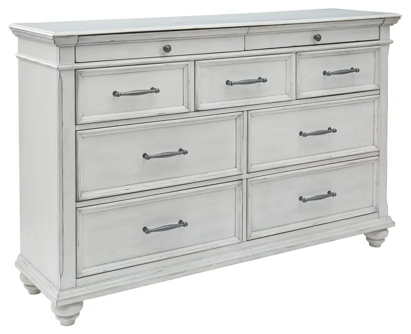 Kanwyn 7-Drawer Dresser with Knob Hardware and Smooth-Glide Drawers