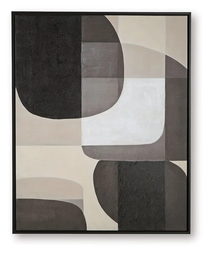 Kesleigh High-Contrast Black-and-White Wall Art for Modern Walls