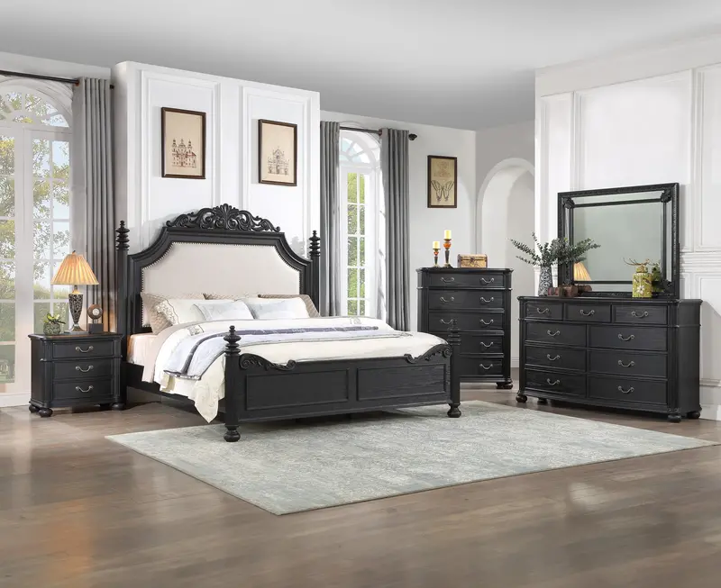 Kingsbury Rustic Wood Chest of Drawers