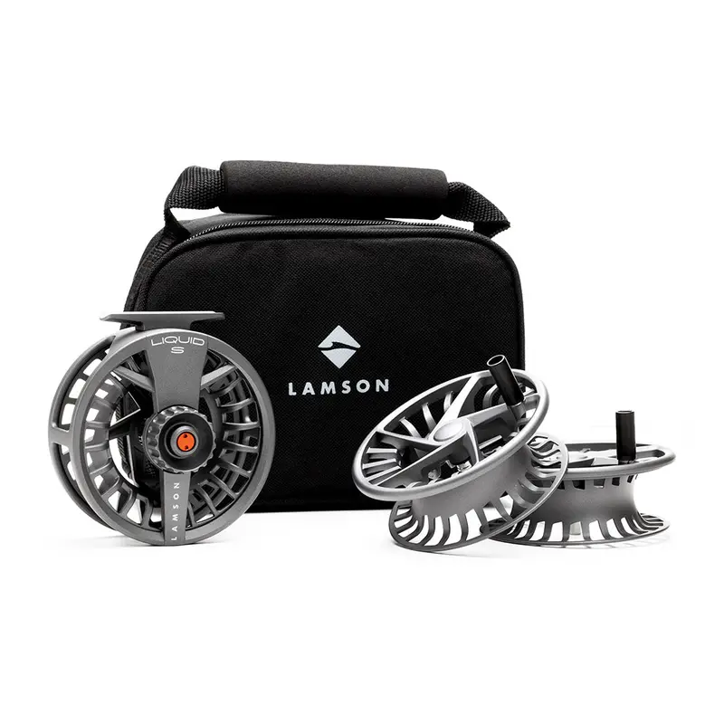 Lamson Liquid S HD Reel Pack – Triple Set of Smooth, Sealed-Drag Fly Reels