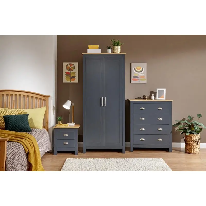 Lancaster Blue 3-Piece Bedroom Furniture Set