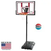 Lifetime Adjustable Portable Basketball Hoop (Model 90491) – Includes Rubber Basketball