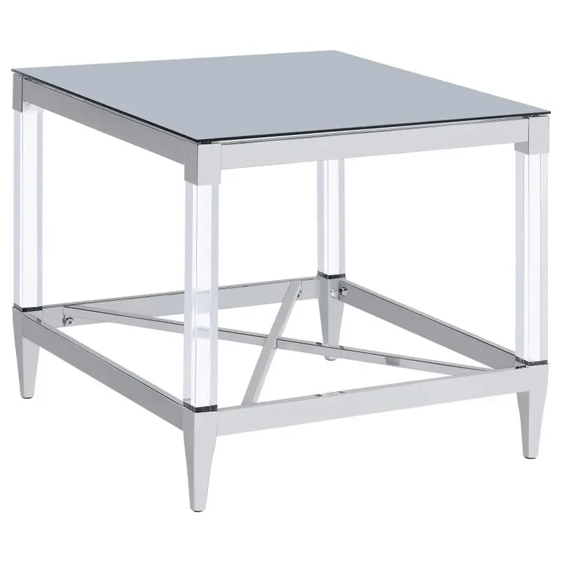 Lindley Square Acrylic Mirror-Topped Table