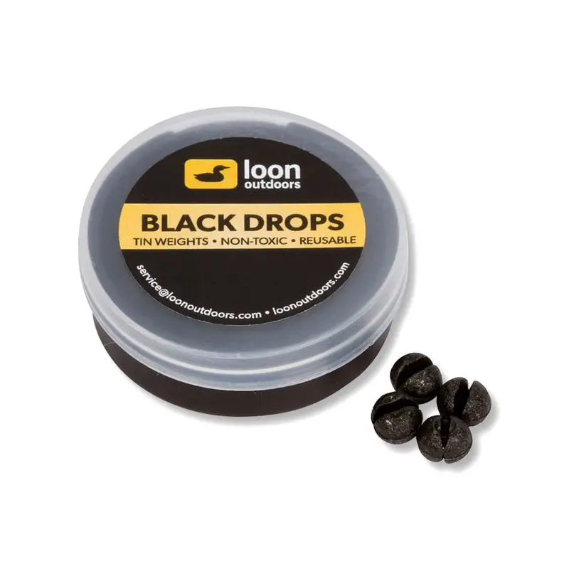 Loon Black Drop Split Shot Refill Tub