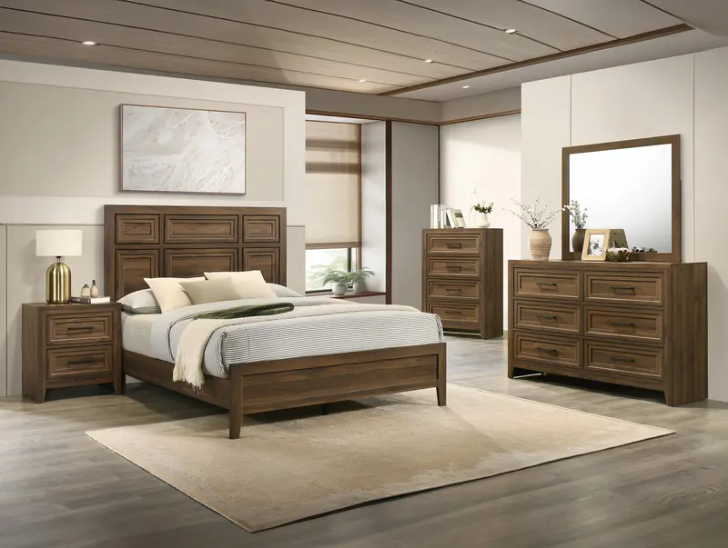 Lorraine Brown Nightstand with Storage