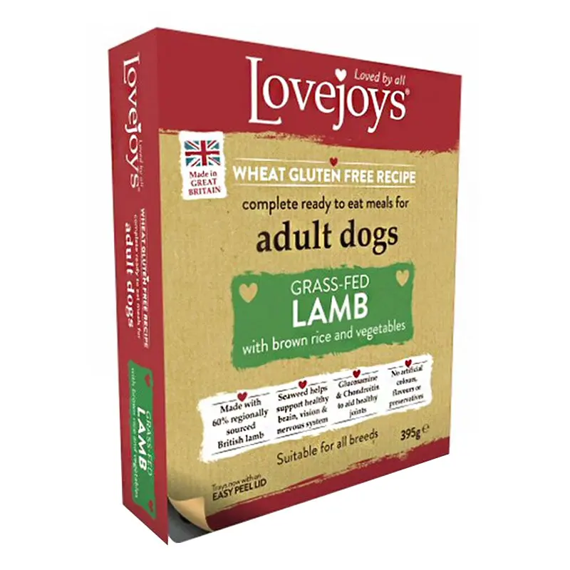 Lovejoys Lamb & Rice Wet Dog Food – 395g Natural Recipe