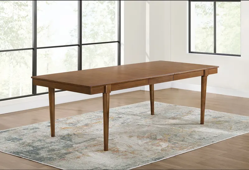 Lyncott Brown Extendable Dining Room Table