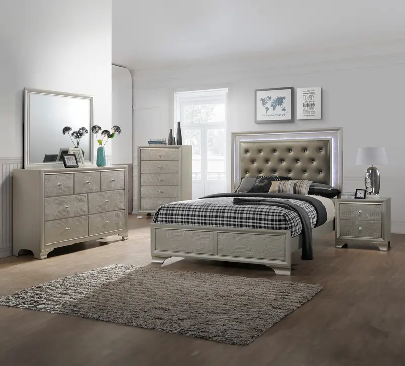 Lyssa Neutral Nightstand – Versatile Bedside Table in Matte Finish