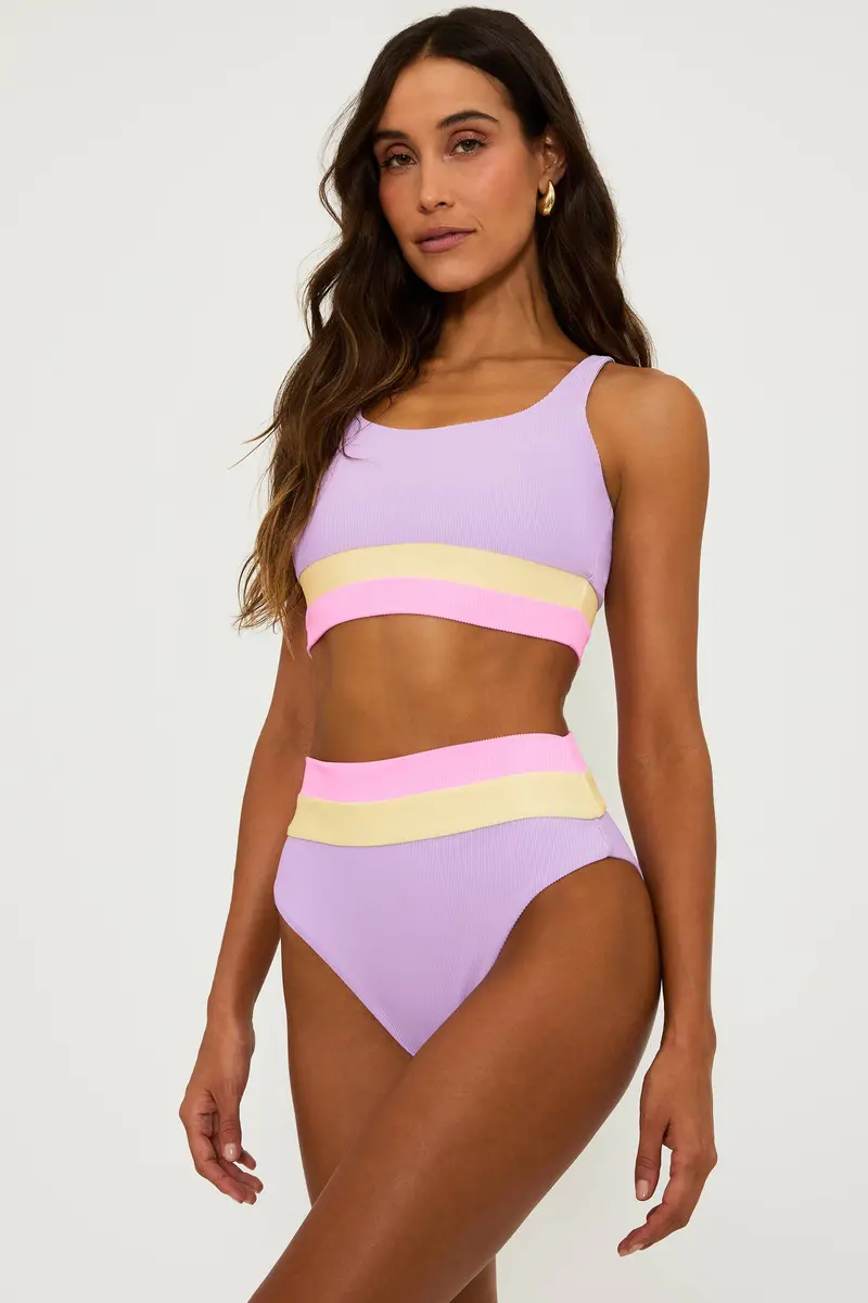 Mackenzie Cropped Top with Sublime Spring Colorblocking