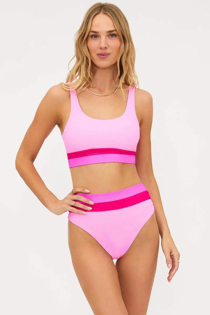 Mackenzie Peak Pink Colorblock Top