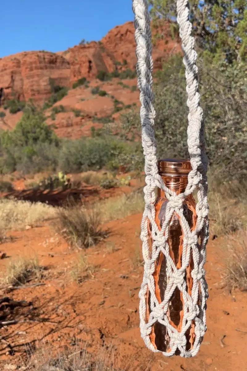 Macramé Water Bottle Carrier