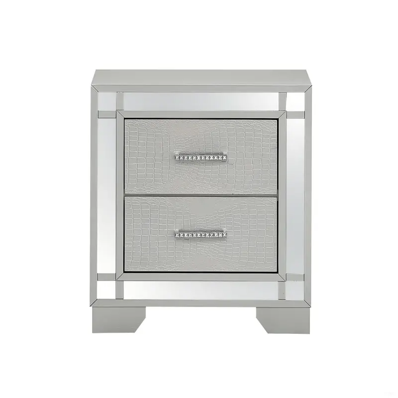 Madison Silver Champagne Nightstand
