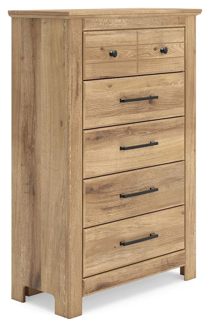 Makidern Five-Drawer Tall Chest
