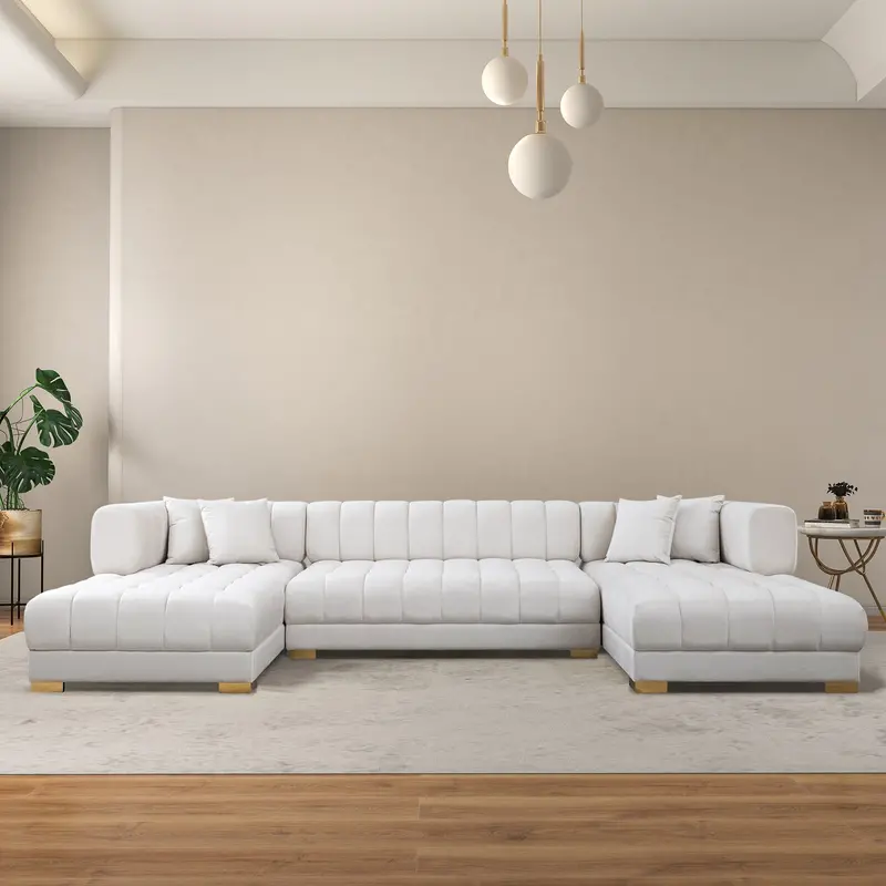 Marlow Upholstered U-Shape Corner Sofa – Deep-Seated Comfort
