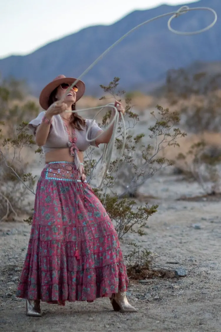 Marrakesh-Inspired Maxi Skirt – Tiered Flowy Silhouette