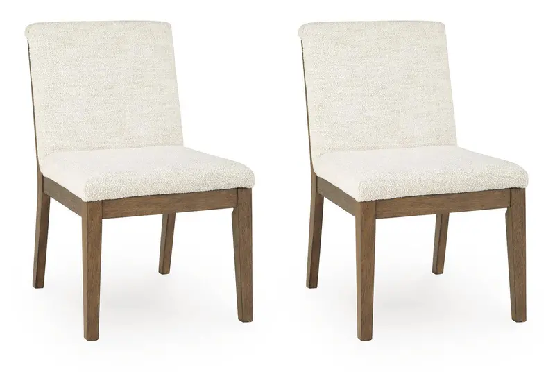 Marxmore Beige and Brown Upholstered Dining Side Chairs (2-Pack)