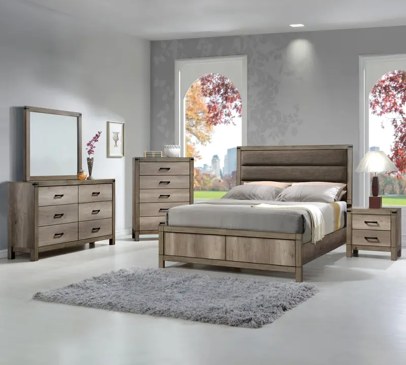 Matteo Oversized Dresser Mirror with Black Metal Frame