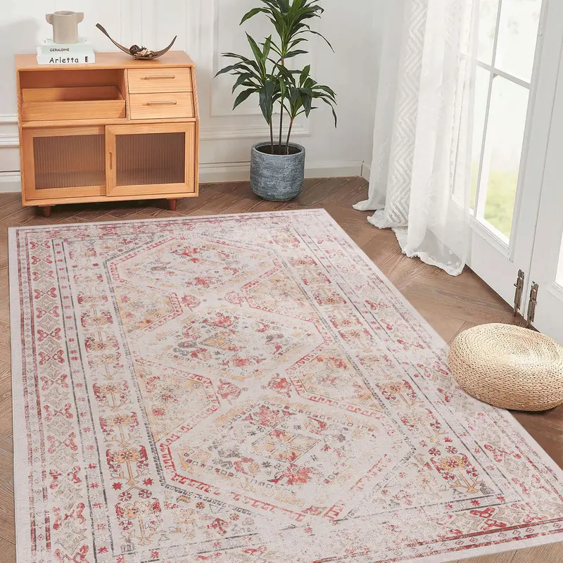 Maval Easy-Care Washable Floor Rug