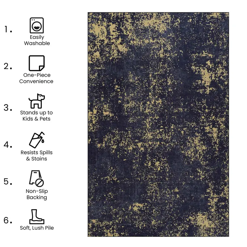 Maval Elegant Washable Runner – Durable & Easy-Clean Style